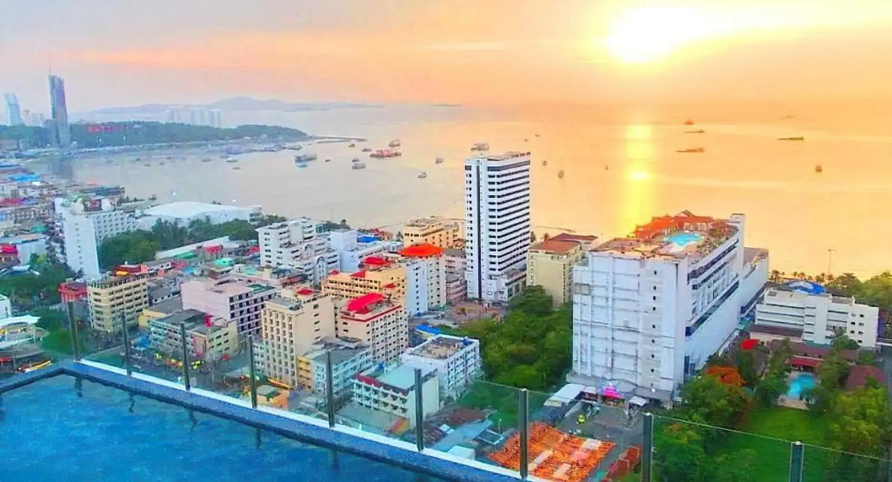 Great Location With Infinity Pool -Central Pattaya Lägenhet Exteriör bild